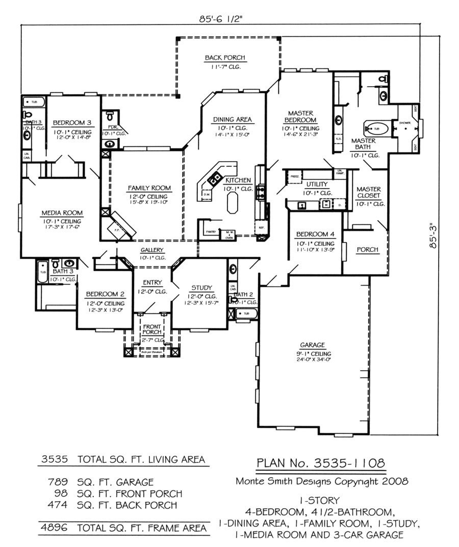 1 Story House Plans with Media Room Media Rooms House Plans Decoration News