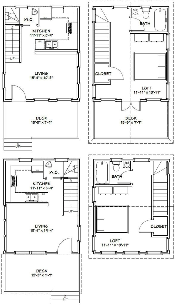 16×20 2 Story House Plans Home Design Cottage Plans On Dog Trot House Cabin Floor