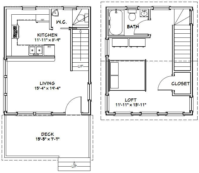 16×20 House Plans with Loft 16×20 House 16x20h3 569 Sq Ft Excellent Floor 16×20 House Plans with Loft 16×20 House 16x20h3 569 Sq Ft Excellent Floor