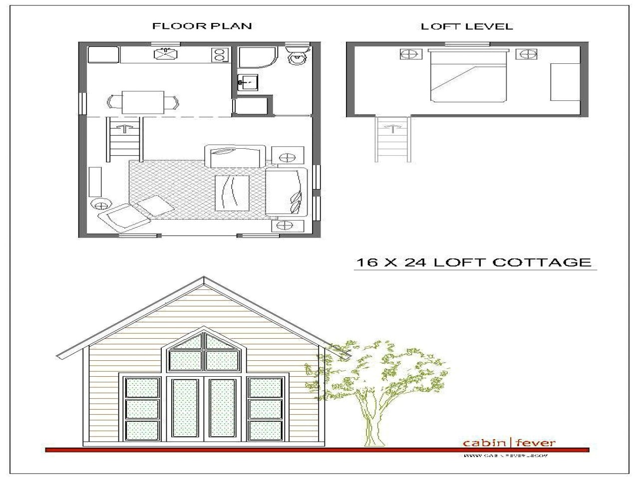 16×20 House Plans with Loft 16×24 Cabin Plans with Loft 16×20 Cabin Floor Plans Small