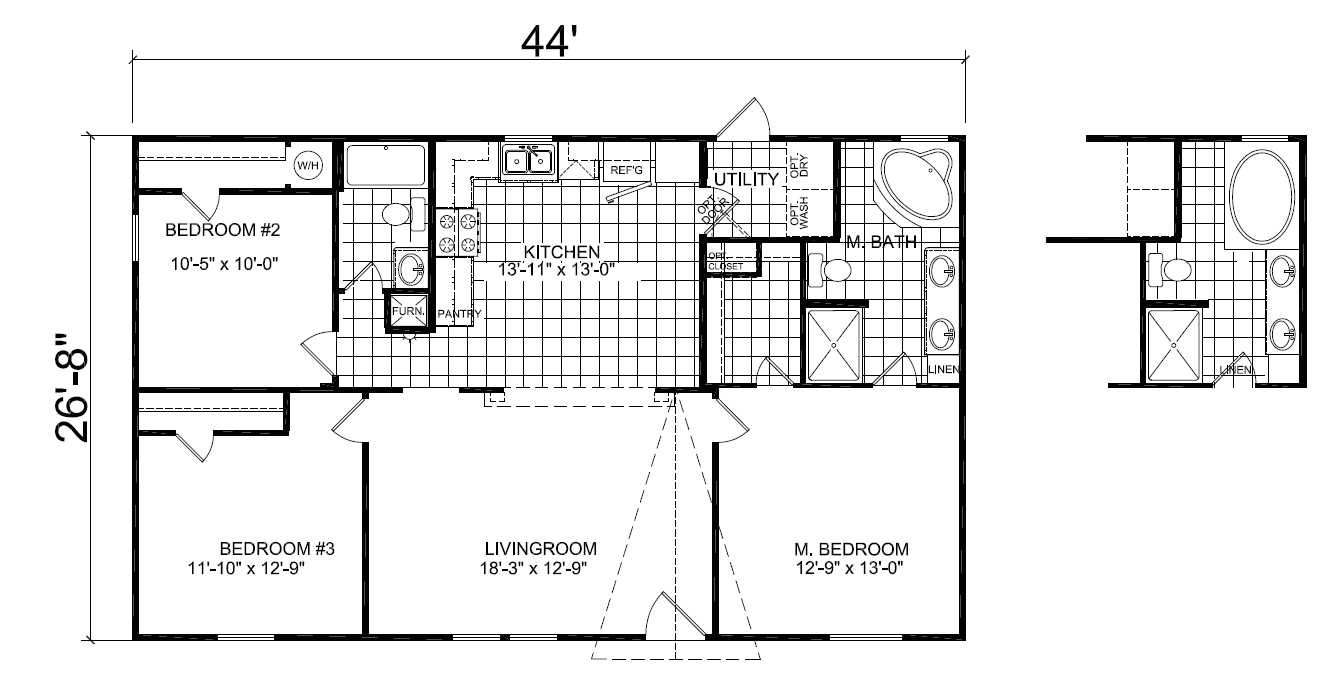 1999 Champion Mobile Home Floor Plans Double Wide Mobile Home Floor Plans Double Wide Mobile