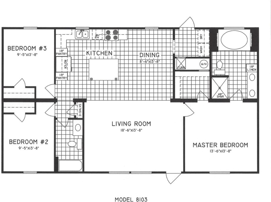 2 Bedroom 2 Bath Mobile Home Floor Plan Bed Bath Mobile Home Floor Plans Also 2 Bedroom Open