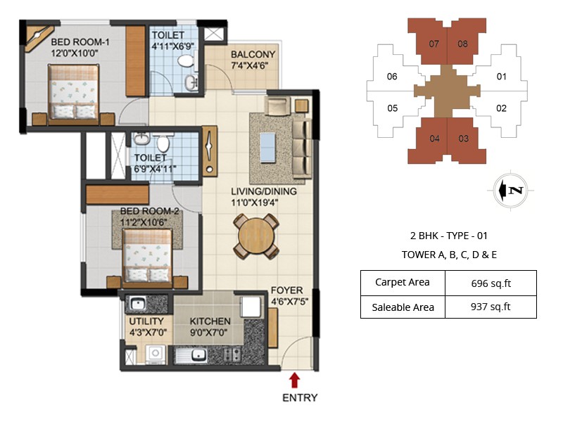 2 Bhk Home Plan Urbana Aqua 2 3 4 Bhk Luxury Apartments Floor Plans 2 3 2 Bhk Home Plan Urbana Aqua 2 3 4 Bhk Luxury Apartments Floor Plans 2 3