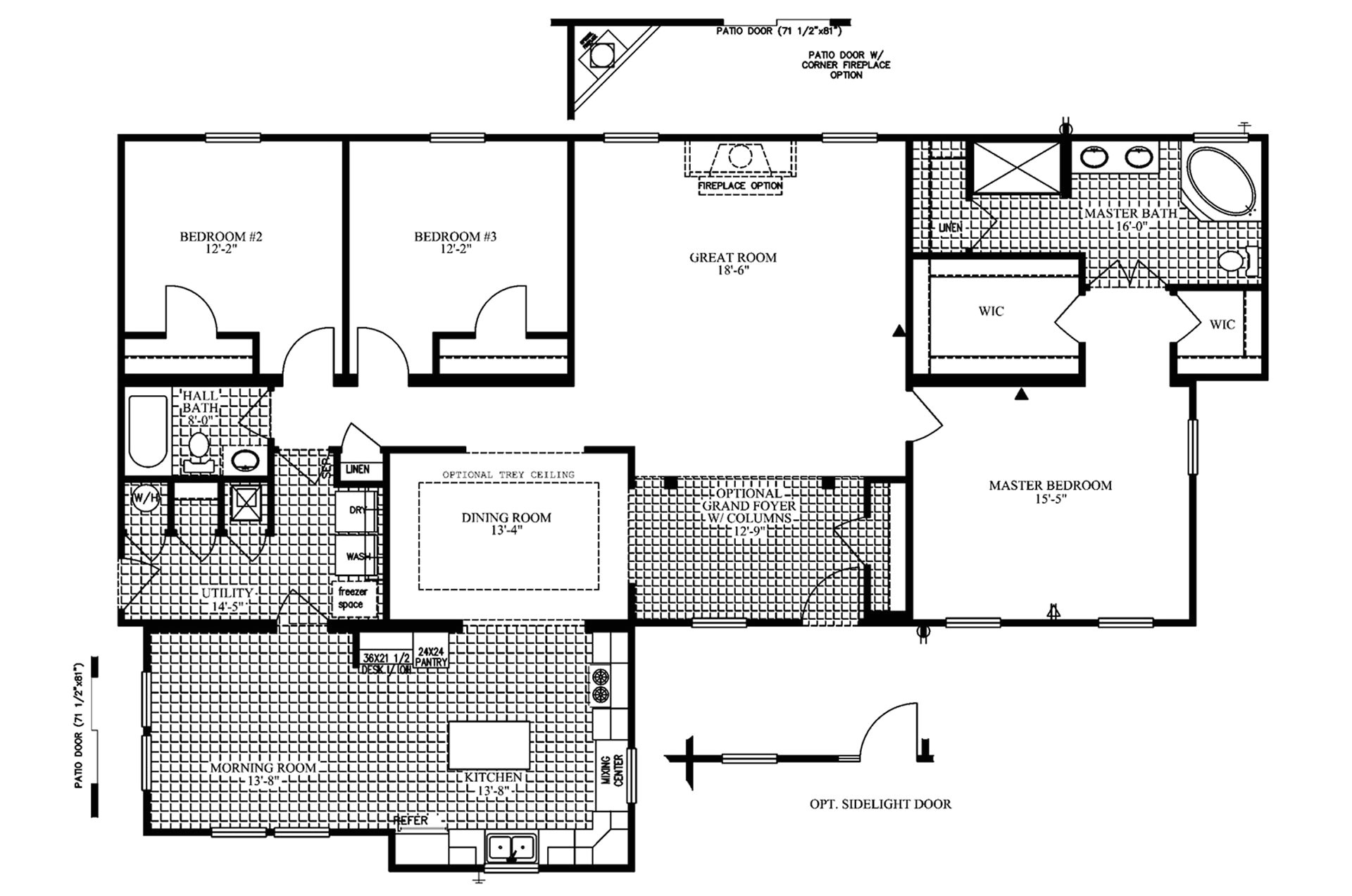 2005 Clayton Mobile Home Floor Plans Manufactured Home Floor Plan 2005 Clayton Colony Bay