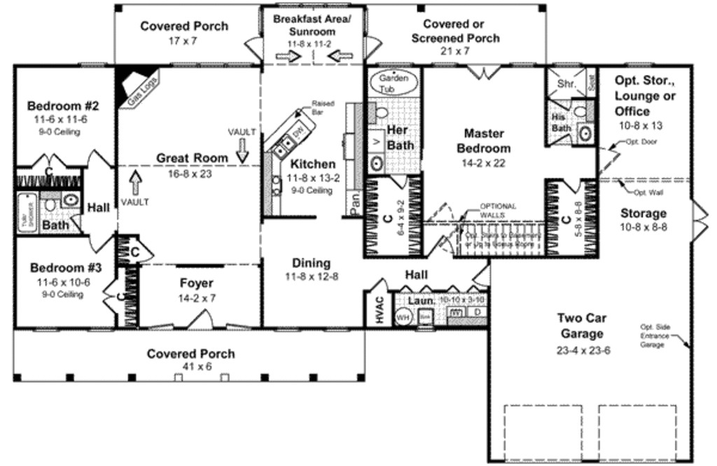 2100 Square Foot House Plans southern Style House Plan 3 Beds 2 Baths 2100 Sq Ft Plan
