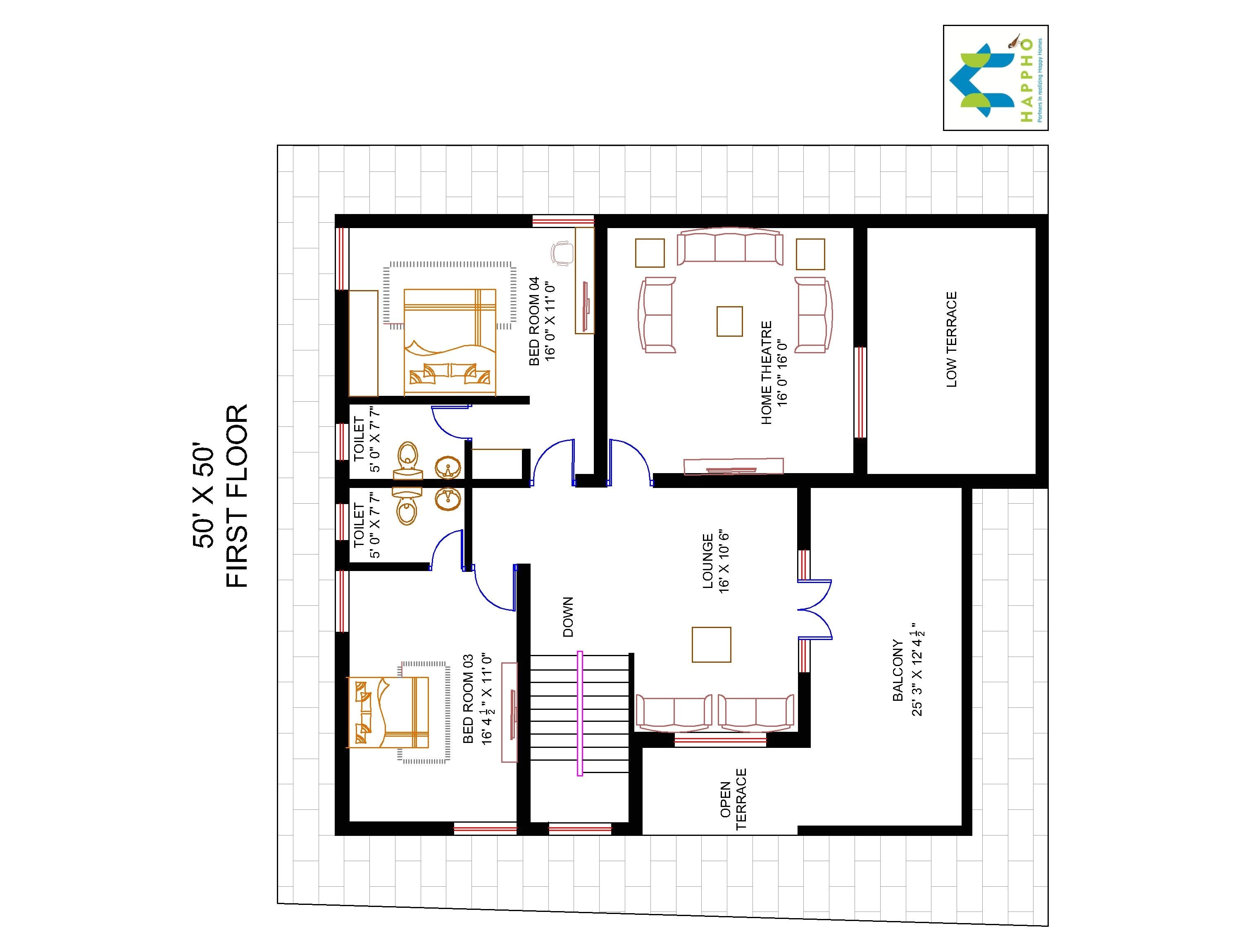2500 Square Feet Home Plans 2500 Sq Ft Bungalow Floor Plans