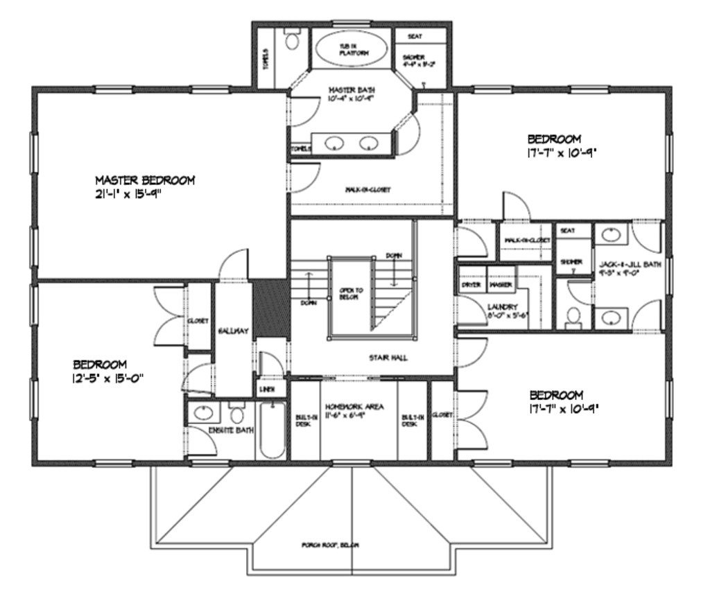 3000 Square Feet Home Plans Classical Style House Plan 4 Beds 3 50 Baths 3000 Sq Ft