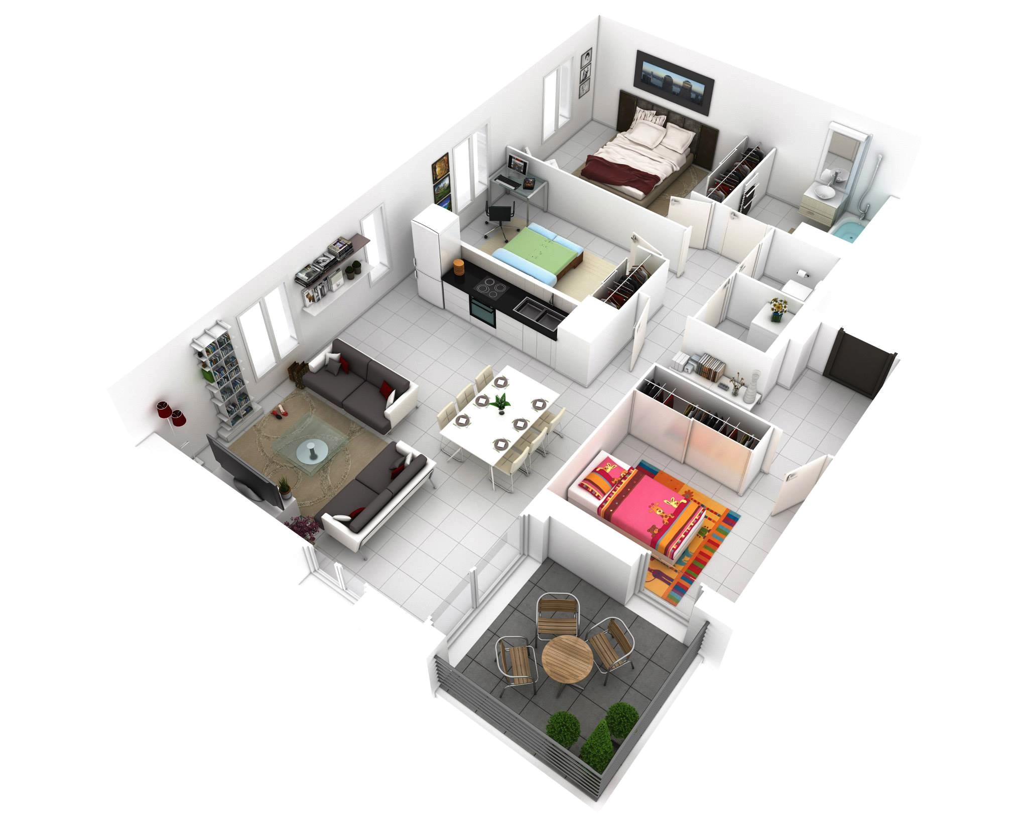 3d Home Floor Plan 25 More 3 Bedroom 3d Floor Plans 3d Home Floor Plan 25 More 3 Bedroom 3d Floor Plans