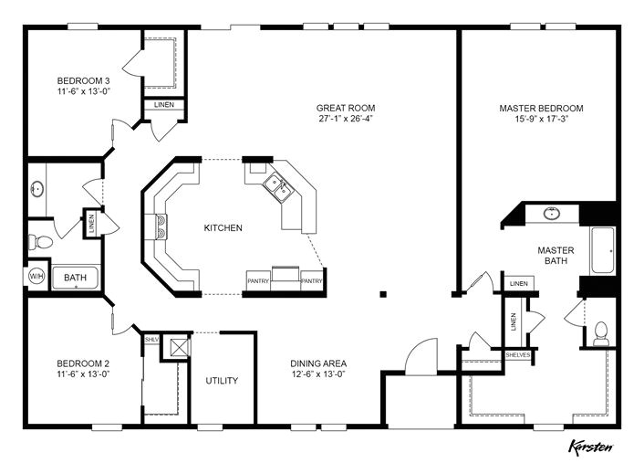 4 5 Bedroom Mobile Home Floor Plans 2 Master Bathroom Clayton Homes Home Floor Plan 4 5 Bedroom Mobile Home Floor Plans 2 Master Bathroom Clayton Homes Home Floor Plan