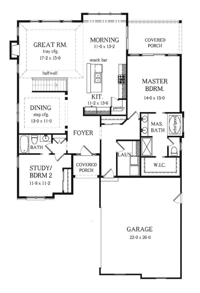 4 Bedroom 3 Bath House Plans with Basement Two Bedroom Ranch Style House Plans Fresh Sweet Idea 3