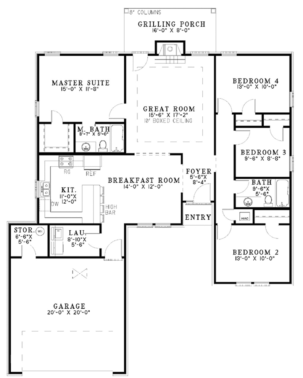 4 Bedroom House Plans Under $200 000 Craftsman Style House Plan 4 Beds 2 Baths 1552 Sq Ft 4 Bedroom House Plans Under $200 000 Craftsman Style House Plan 4 Beds 2 Baths 1552 Sq Ft