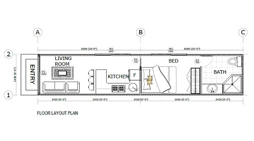 40 Foot Shipping Container Home Floor Plans 40 Ft Container Home Floor Plan Joy Studio Design