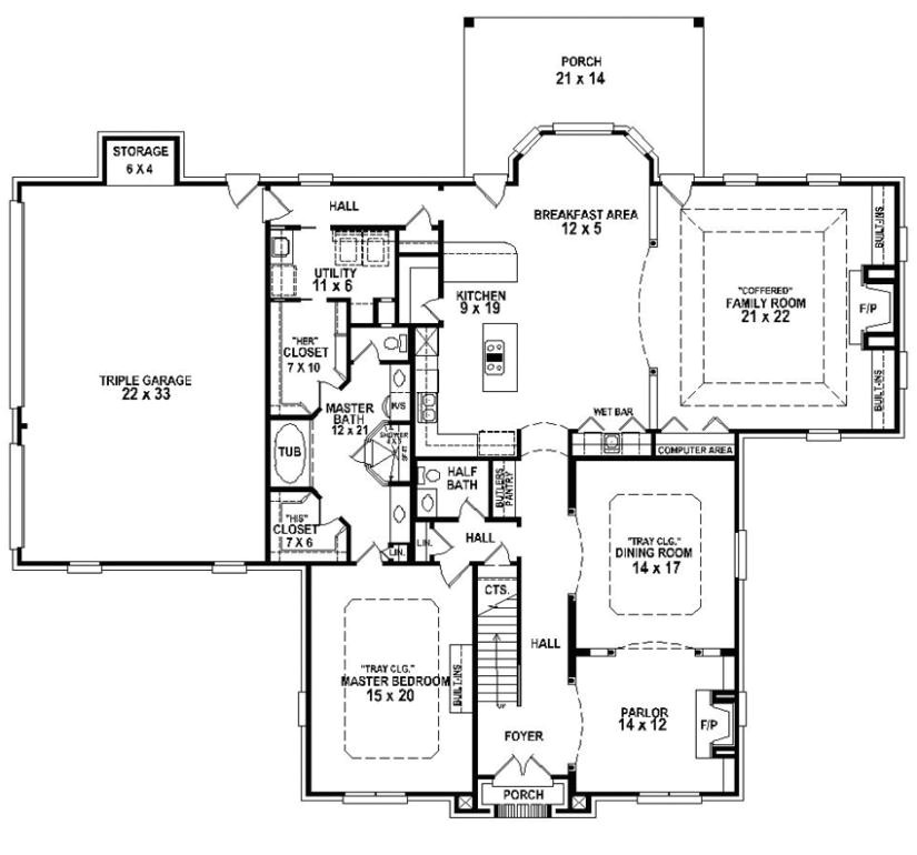 5 Bed 3 Bath House Plans 654259 Traditional 3 Bedroom 3 5 Bath House Plan 5 Bed 3 Bath House Plans 654259 Traditional 3 Bedroom 3 5 Bath House Plan