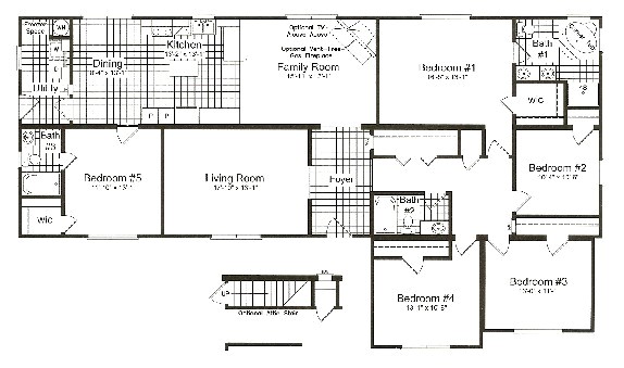 5 Bedroom 3 Bath Mobile Home Floor Plans 5 Bedroom Prefabricated Homes Homes Floor Plans