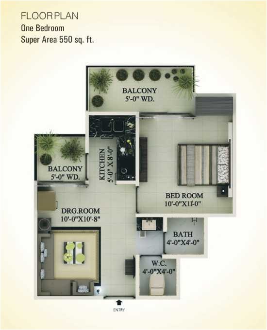 550 Sq Ft House Plan 1 Bhk 550 Sq Ft Floor Plan 550 Sq Ft House Plan 1 Bhk 550 Sq Ft Floor Plan