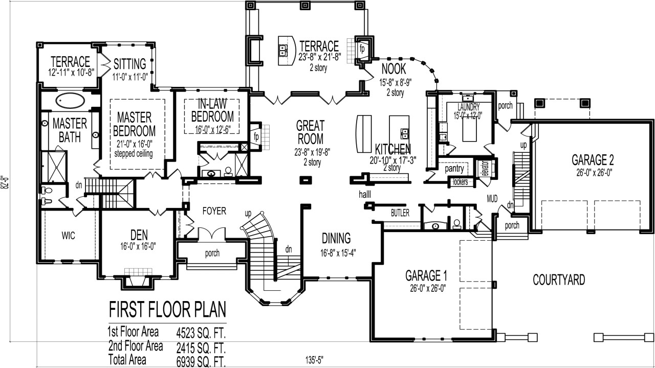 6 Bedroom Home Plans 6 Bedroom House Plans Blueprints Luxury 6 Bedroom House