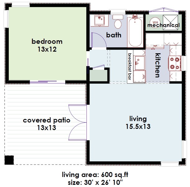 600 Sq Ft House Plans with Loft House Plans and Design Modern House Plans Under 600 Sq Ft