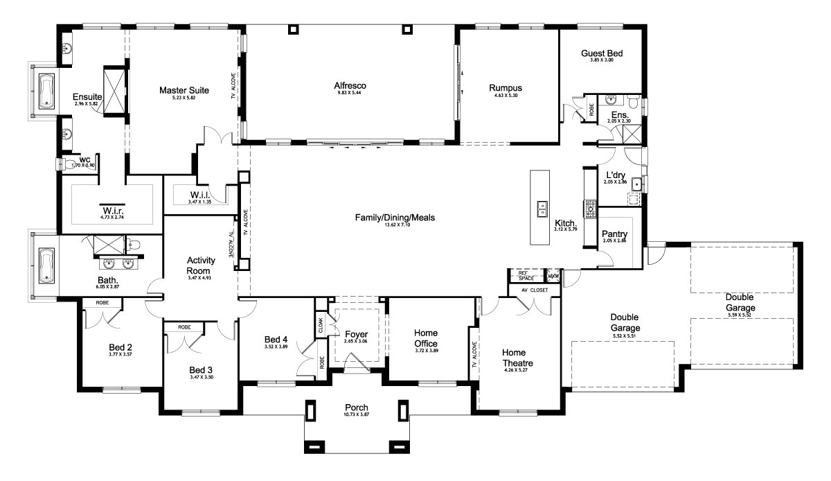 Acreage Home Plans New Home Builders Mirage 60 Acreage Storey Home Designs