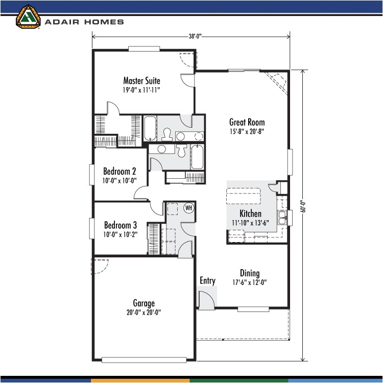 Adair Home Plans Adair Homes the Whidbey 1634 Home Plan Adair Home Plans Adair Homes the Whidbey 1634 Home Plan