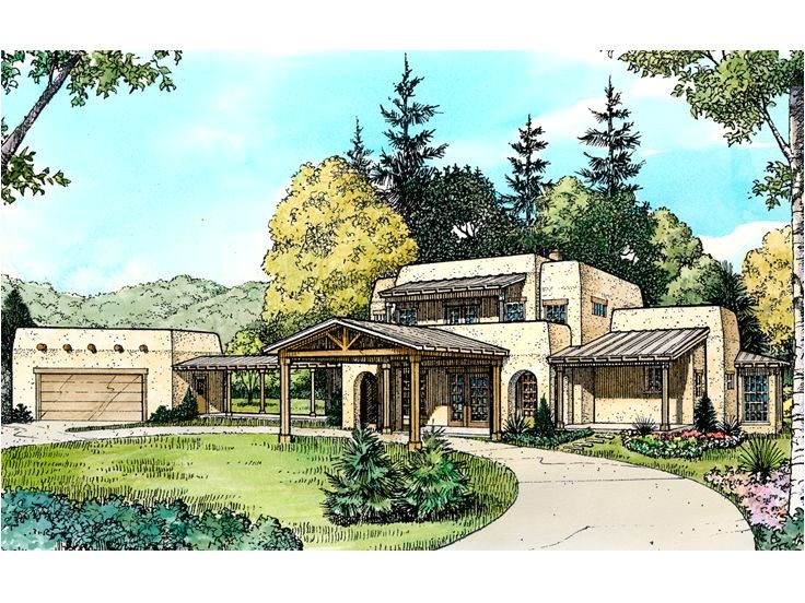 Adobe Home Plans Adobe House Plans Two Story Adobe Home Plan Design 008h Adobe Home Plans Adobe House Plans Two Story Adobe Home Plan Design 008h