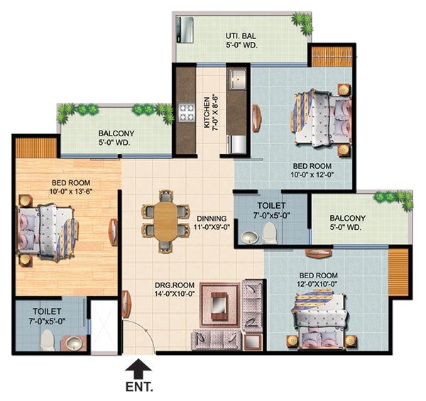 Ajnara Homes Noida Extension Floor Plan Ajnara Homes Noida Extension 3000 Psqft