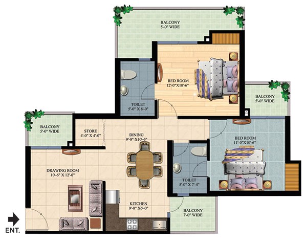 Ajnara Homes Noida Extension Floor Plan Ajnara Homes Noida Extension 3000 Psqft