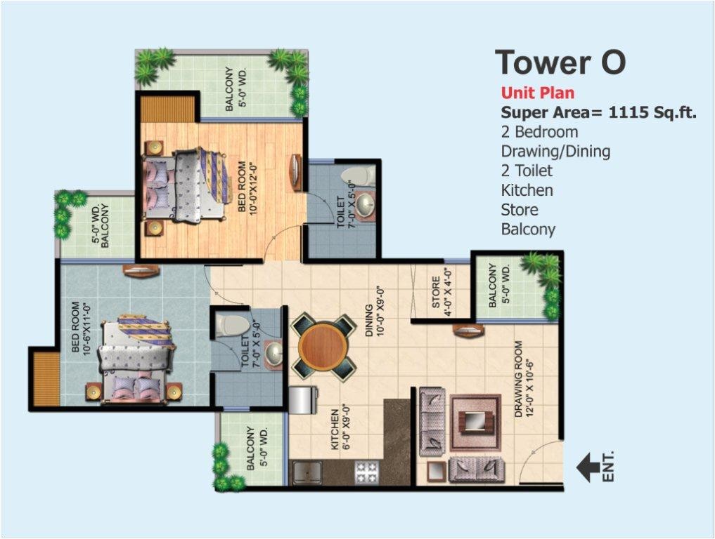 Ajnara Homes Noida Extension Floor Plan Overview Ajnara Homes at Noida Extension Goldmine