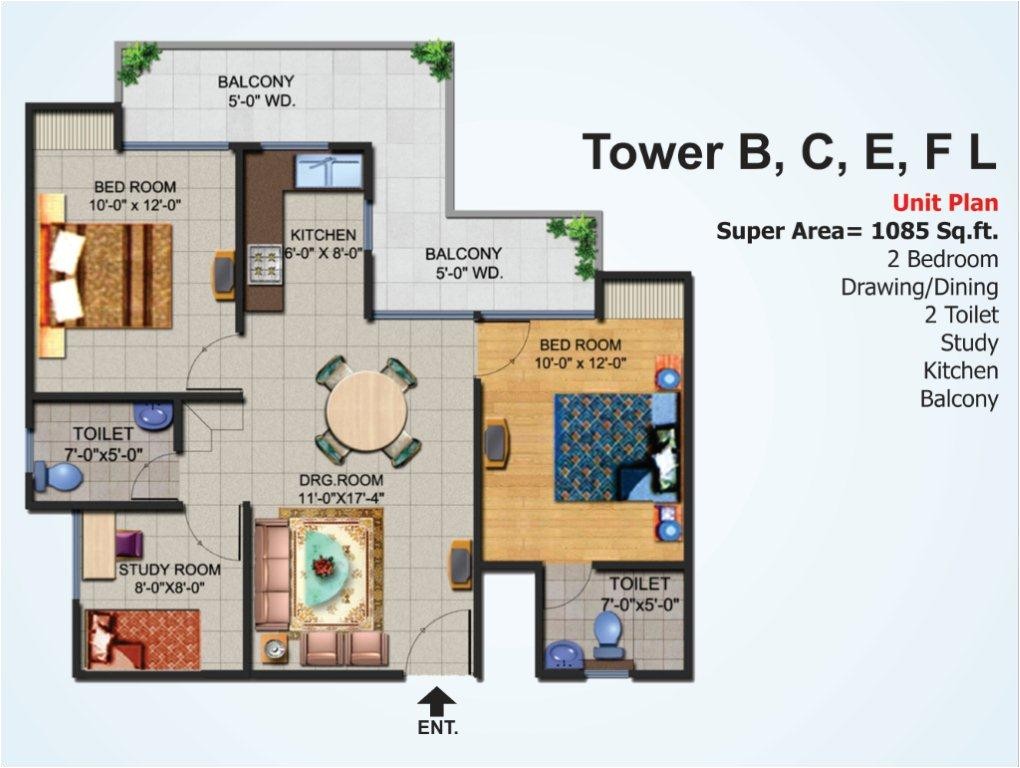 Ajnara Homes Noida Extension Floor Plan Overview Ajnara Homes at Noida Extension Goldmine