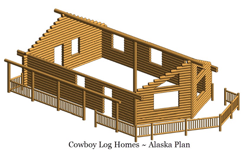 Alaska Log Home Plans Alaska Floor Plan 888 Square Feet Cowboy Log Homes Alaska Log Home Plans Alaska Floor Plan 888 Square Feet Cowboy Log Homes