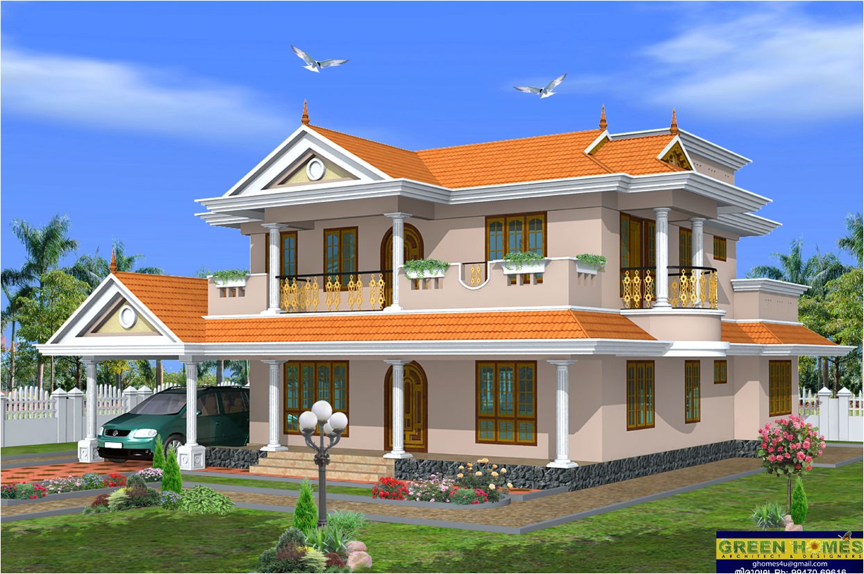 Architect Designed Home Plans Green Homes Beautiful 2 Storey House Design 2490 Sq Feet