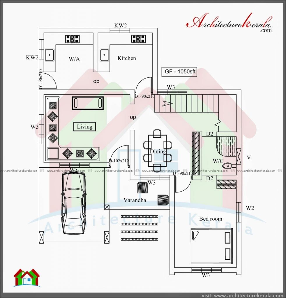 Architectural Home Plans Online Simple Three Bedroom House Architectural Designs