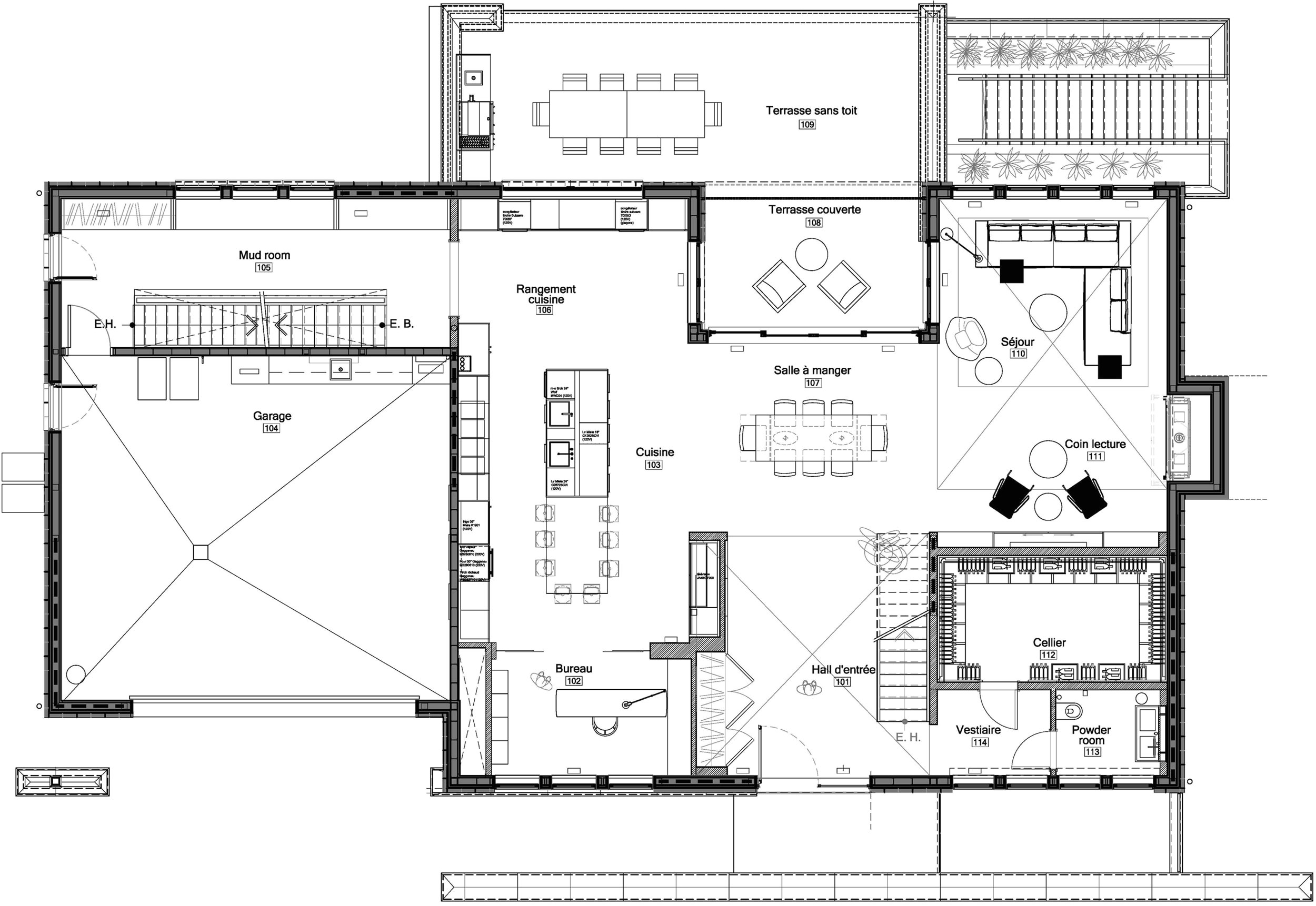 Architecture Plan for Home Home Iron Lace Designed by Gestion Rene Desjardins