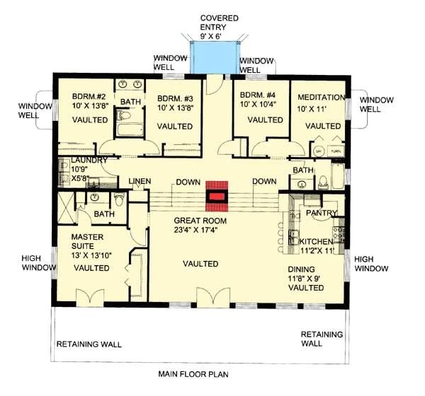 Berm Home Floor Plans Plan 35458gh attractive Berm House Plan House Plans Berm Home Floor Plans Plan 35458gh attractive Berm House Plan House Plans