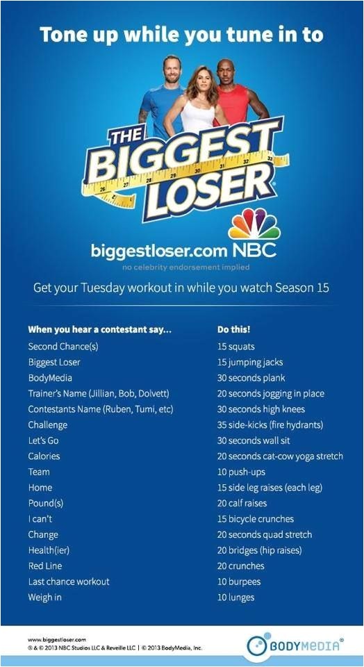 Biggest Loser Plan at Home Biggest Loser Workout Fitness Pinterest Biggest Biggest Loser Plan at Home Biggest Loser Workout Fitness Pinterest Biggest