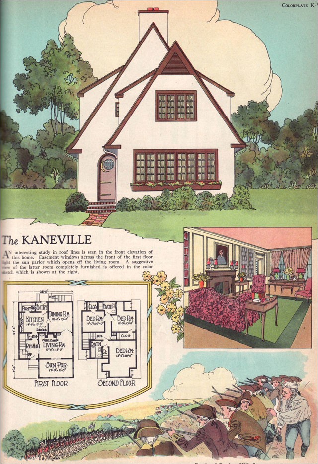 Builder Magazine House Plans 1925 Kaneville by American Builder Magazine English Builder Magazine House Plans 1925 Kaneville by American Builder Magazine English