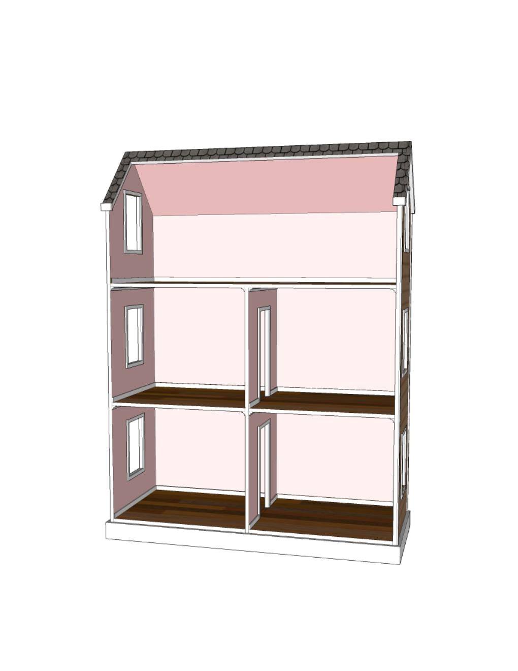 Building Plans for 18 Inch Doll House Doll House Plans for American Girl or 18 Inch Dolls 5 Room