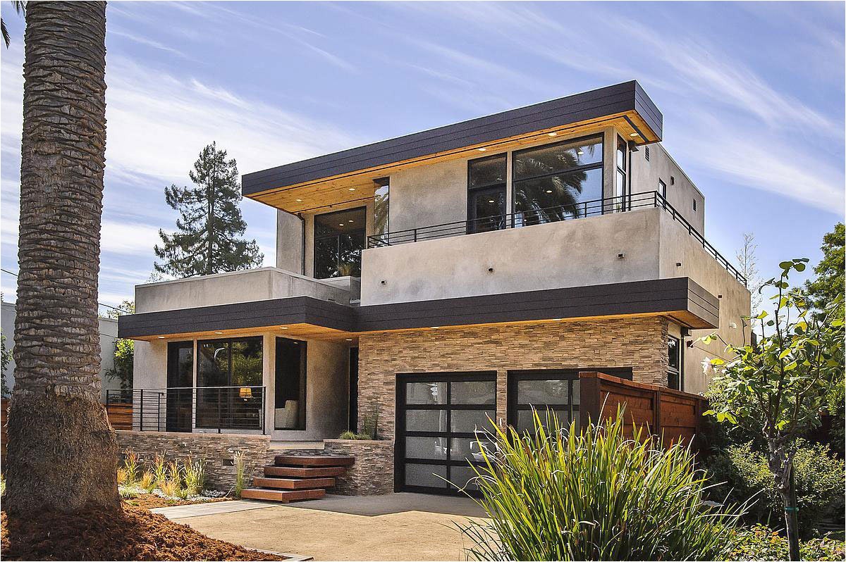 California Contemporary Home Plans Rustic and Modern Home In Burlingame California