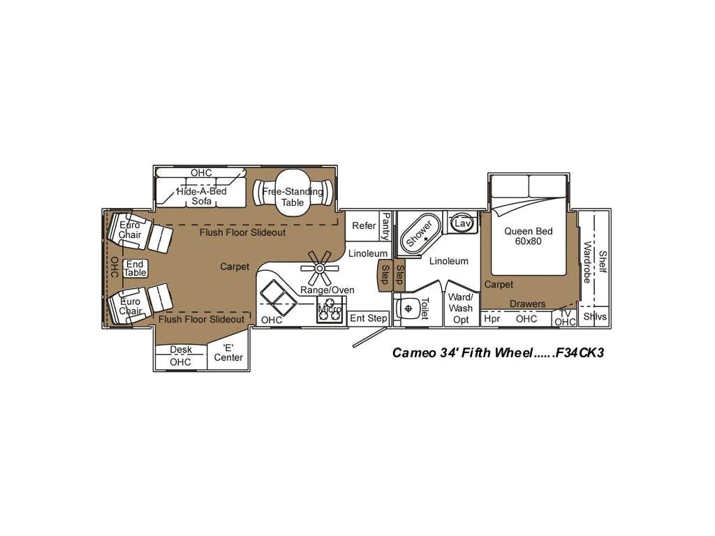 Cameo Homes Floor Plans 2007 Cameo 34ck Floor Plan Good Life Rv Cameo Homes Floor Plans 2007 Cameo 34ck Floor Plan Good Life Rv