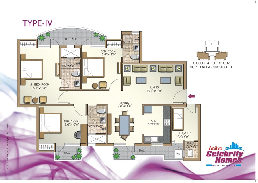 Celebrity Homes Floor Plans Aditya Celebrity Homes In Noida Noida by Agarwal