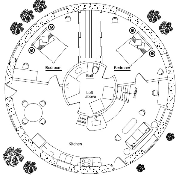 Circular Homes Floor Plans Round House Earthbag House Plans Circular Homes Floor Plans Round House Earthbag House Plans