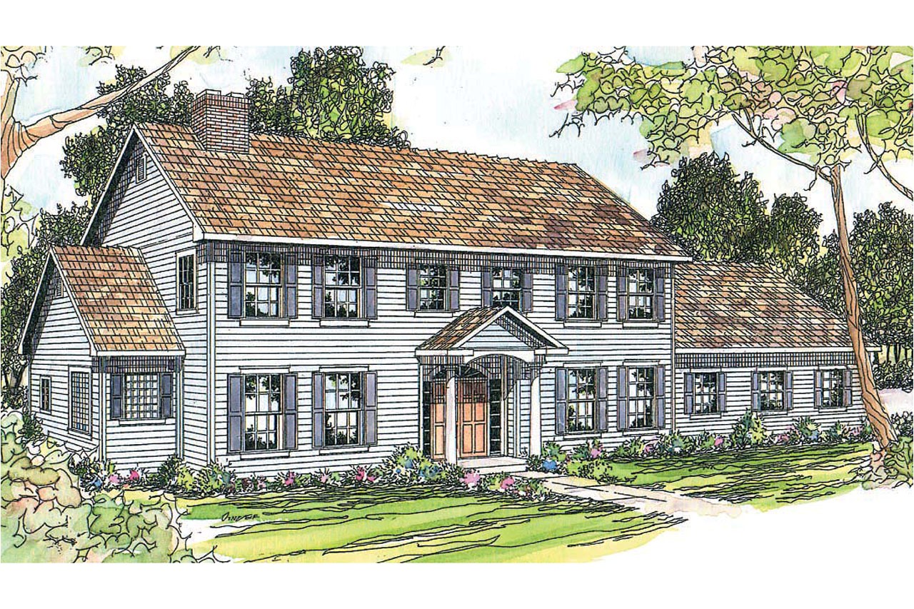 Colonial Home Plan Colonial House Plans Kearney 30 062 associated Designs