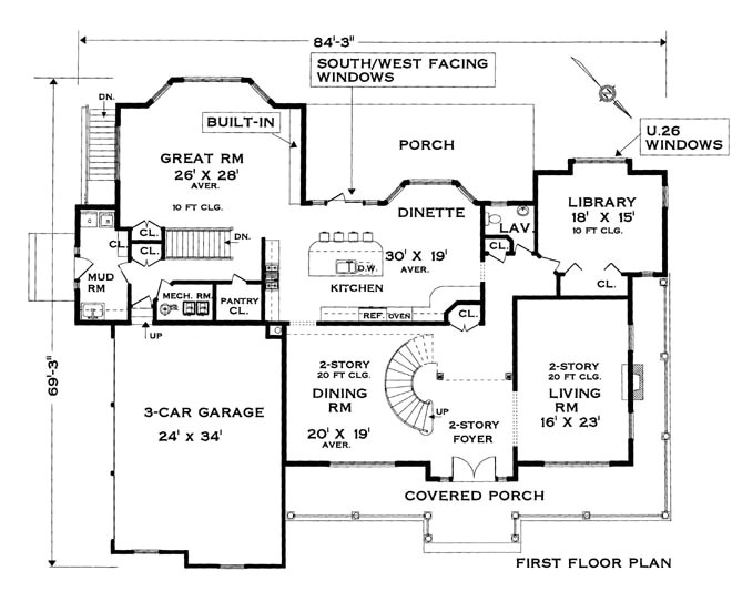Colonial Homes Floor Plans Five Bedroom Colonial House Plan Colonial Homes Floor Plans Five Bedroom Colonial House Plan