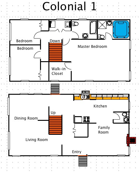 Colonial Style Homes Floor Plans Colonial House Style A Free Macdraft Floor Plan for the Colonial Style Homes Floor Plans Colonial House Style A Free Macdraft Floor Plan for the