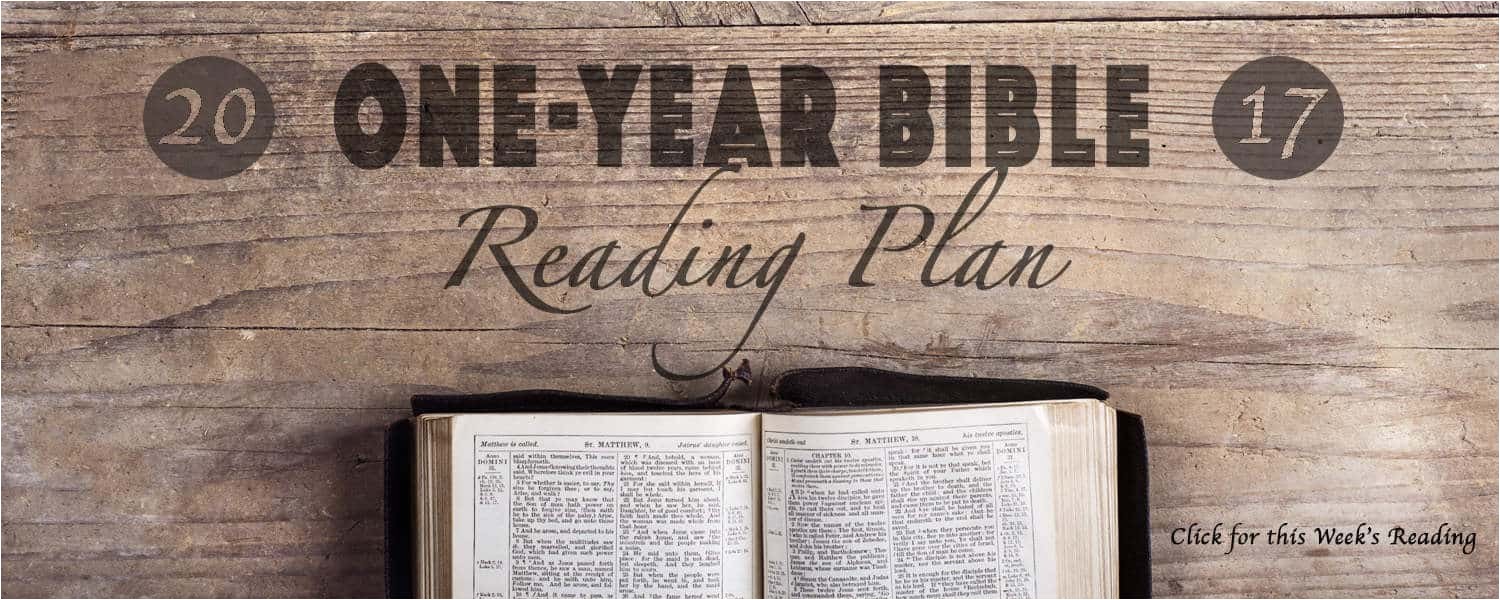 Coming Home Network Bible Reading Plan Daily Reading Plan One Community Church
