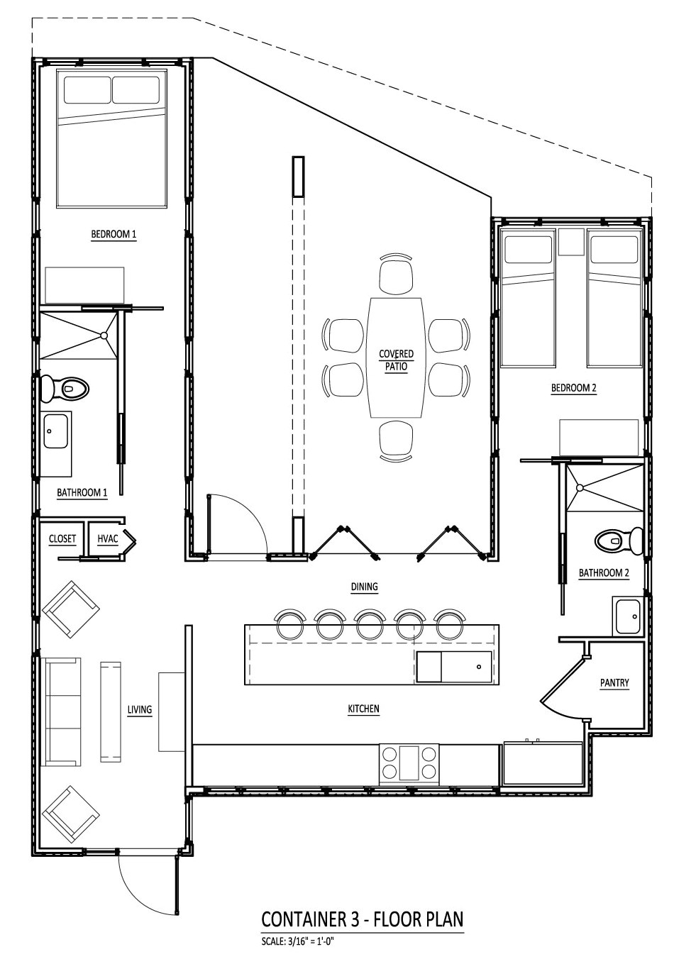 Container Homes Floor Plan Sense and Simplicity Shipping Container Homes 6