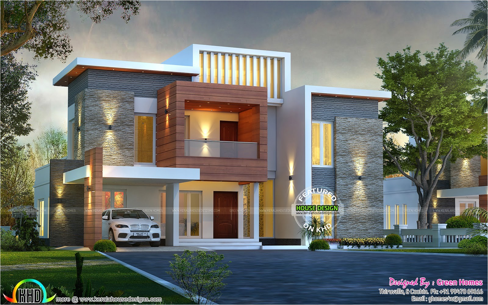 Contempary House Plans Awesome Contemporary Style 2750 Sq Ft Home Kerala Home Contempary House Plans Awesome Contemporary Style 2750 Sq Ft Home Kerala Home