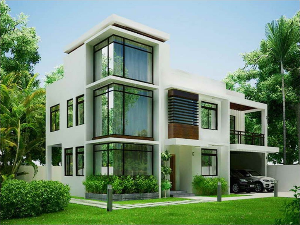 Contemporary Home Plan White Modern Contemporary House Plans Modern House Plan