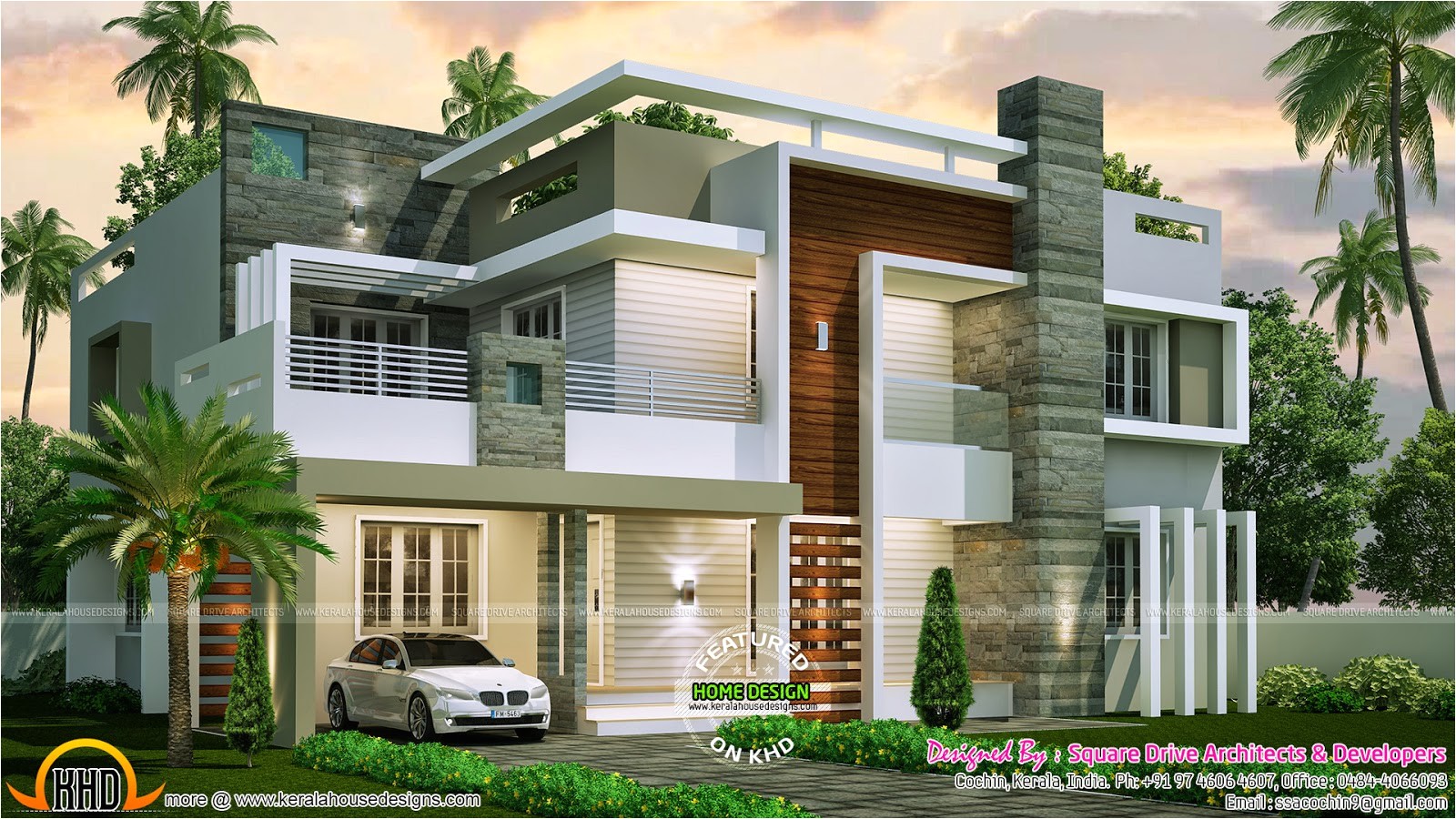 Contemporary Style Home Plans 4 Bedroom Contemporary Home Design Kerala Home Design