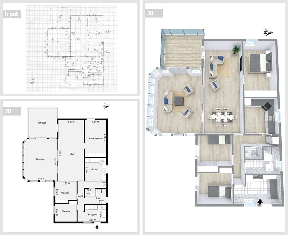 Convert House Plans to 3d Free Outsource Real Estate Floor Plan Conversion Services to