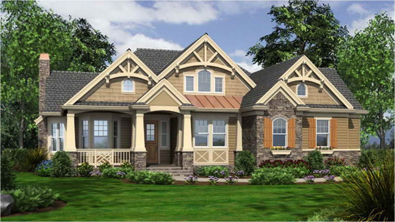 Craftman Home Plans One Story Craftsman Style House Plans Craftsman Bungalow